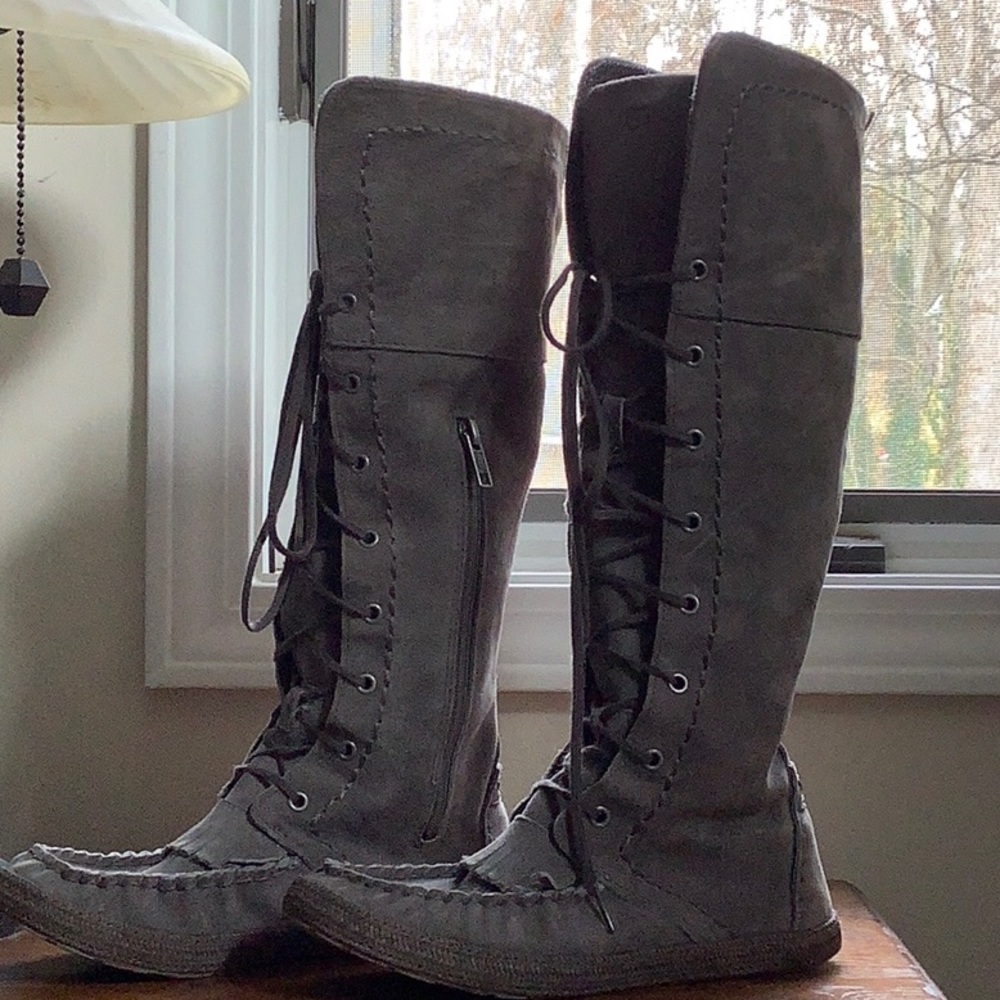UGG Somaya Lace-Up Genuine Sheepskin Moc Boot